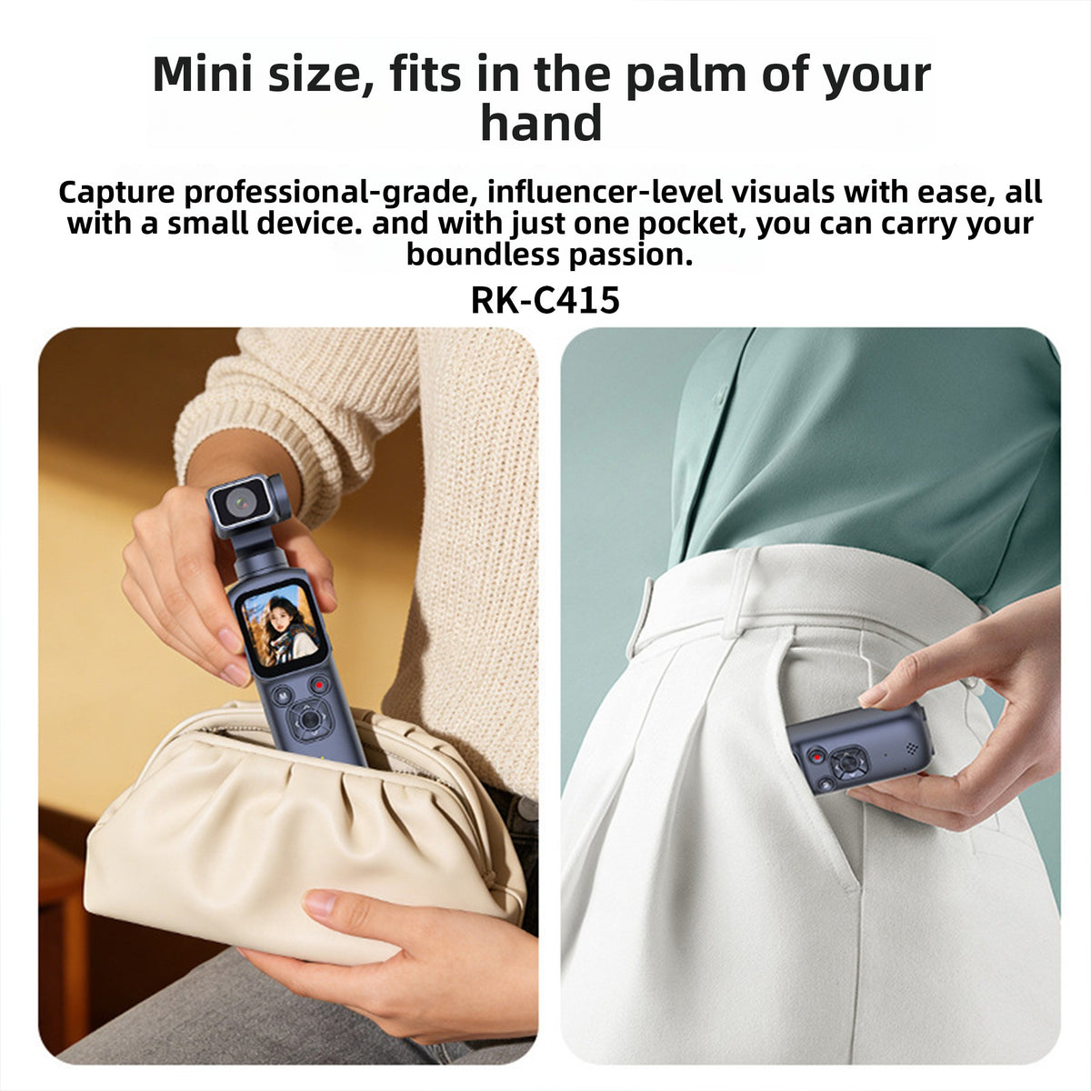 Handheld Gimbal Action Camera