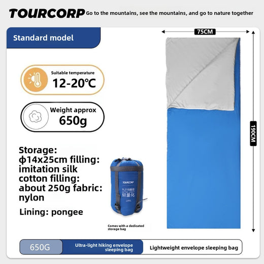 Ultra-Light Summer Sleeping Bag for Outdoor Camping