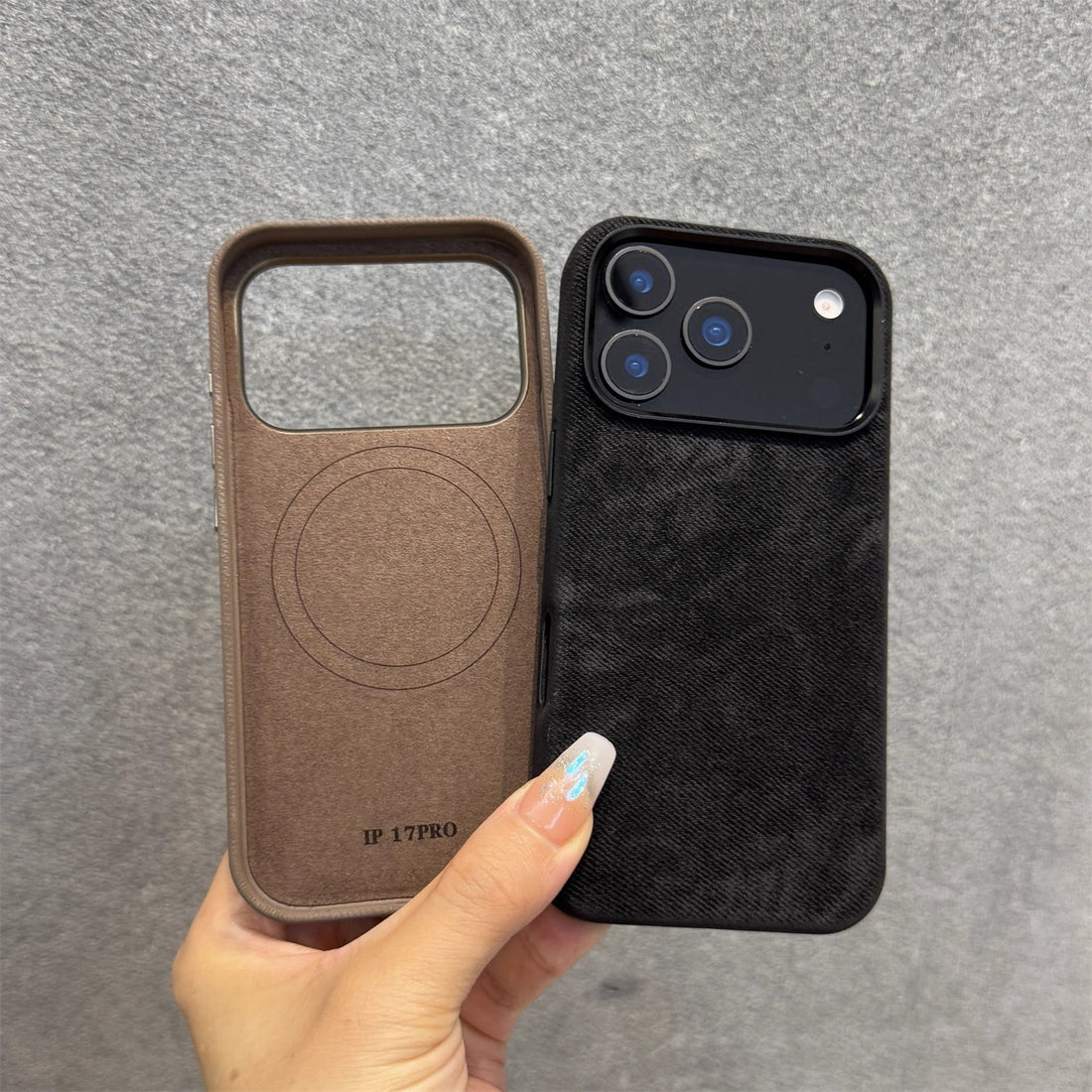 Flannel magnetic phone case