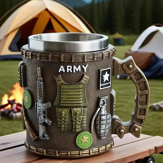 Military Tactical Insulated Beer Mug Cup
