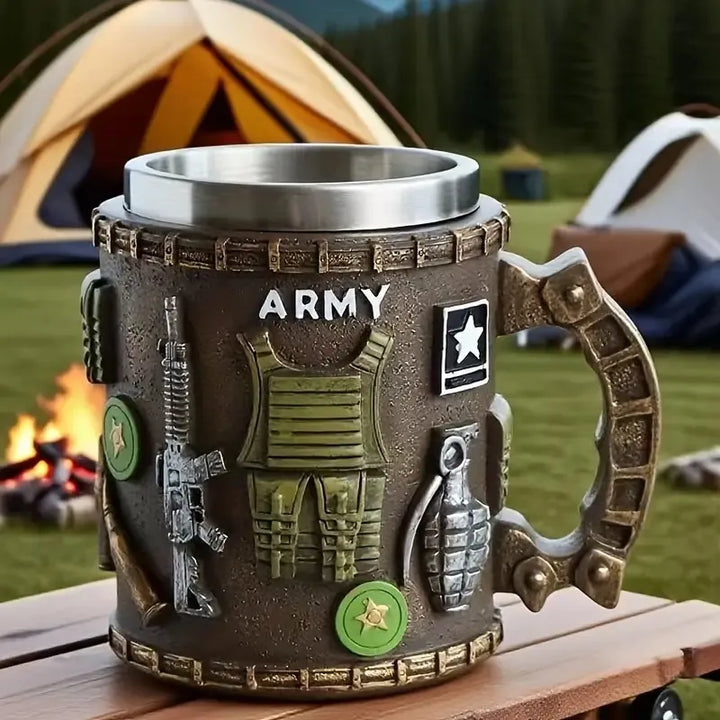 Military Tactical Insulated Beer Mug Cup