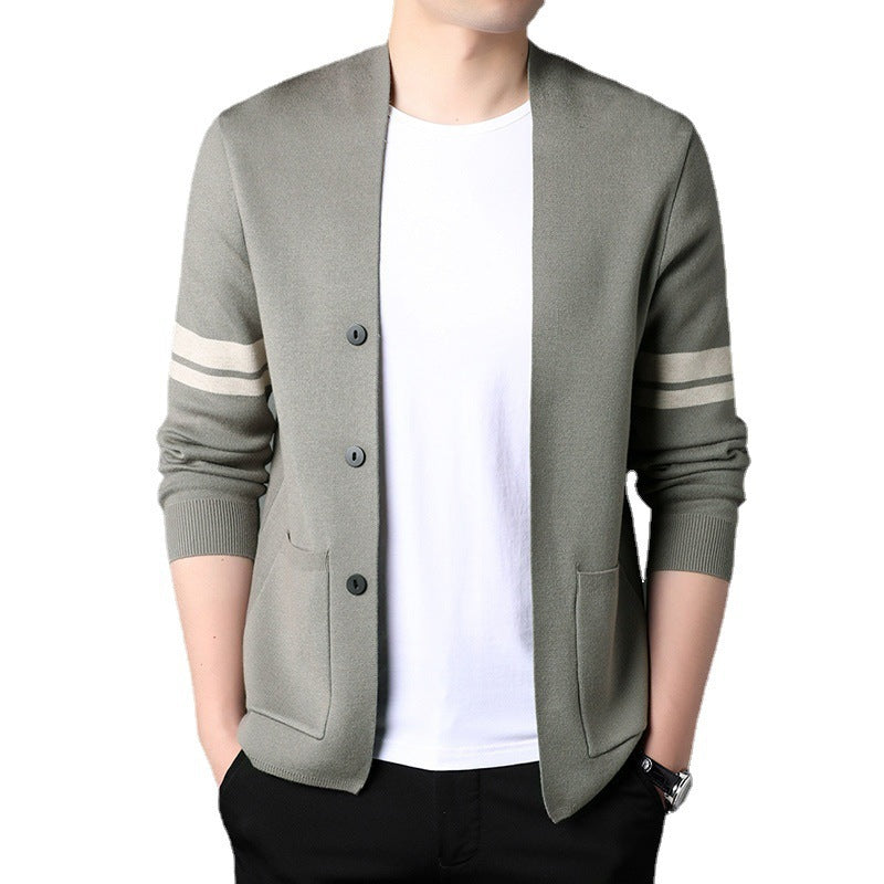 Men's thin knitted cardigan
