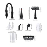 Handheld steam cleaner used on oven interior