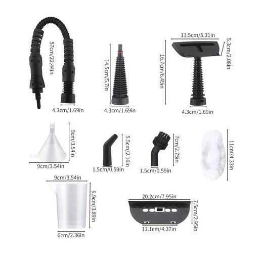Handheld steam cleaner used on oven interior