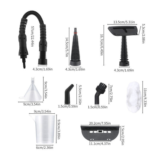 Handheld steam cleaner used on oven interior