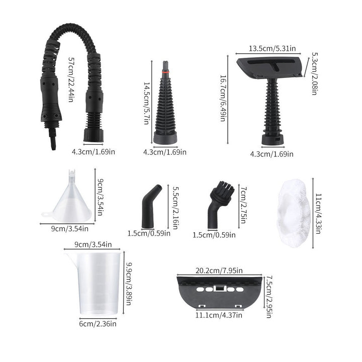 Handheld steam cleaner used on oven interior