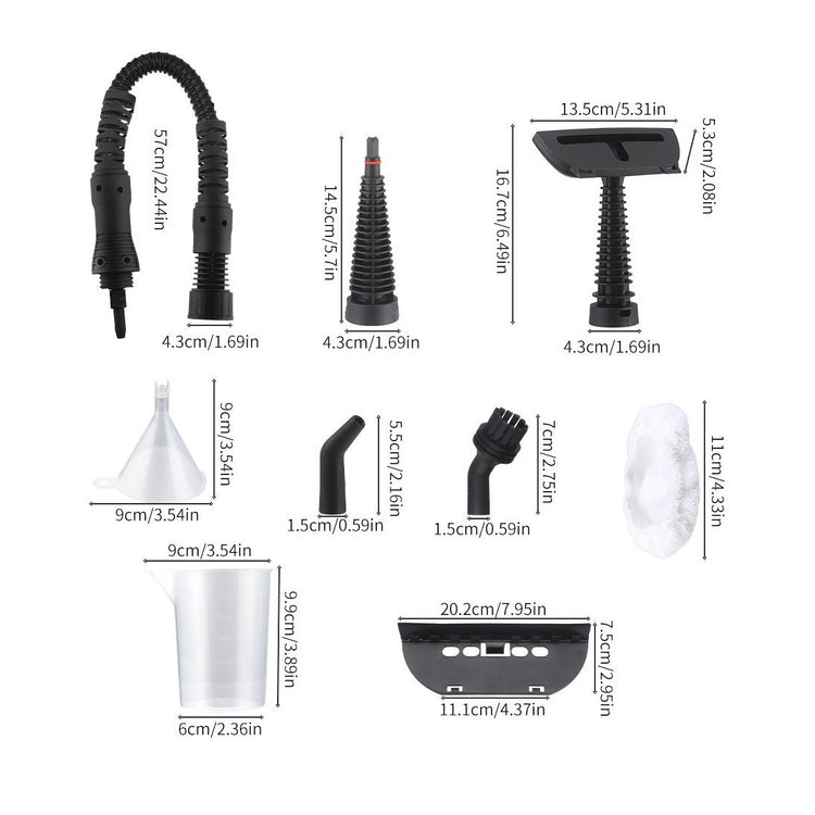 Handheld Steam Cleaner with 12 Accessories Multipurpose Home