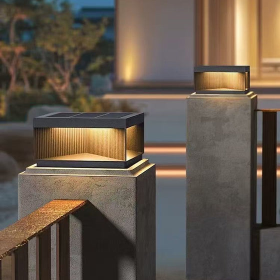 Solar Powered Outdoor Pillar Lamp Decor product image 1