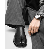 Womens Split Toe Leather Slip On Loafers