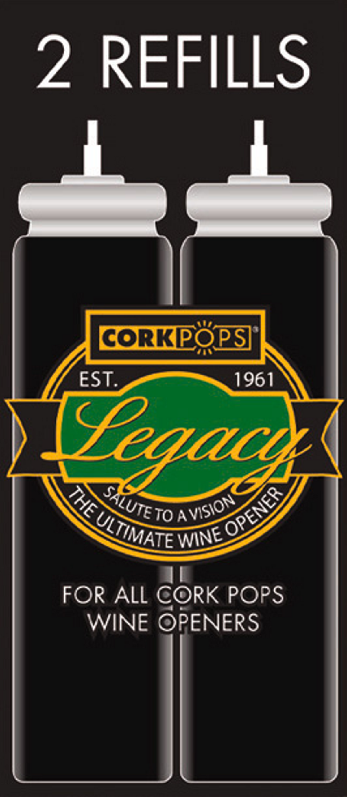 Cork Pops Refill Cartridges (Set of 2)