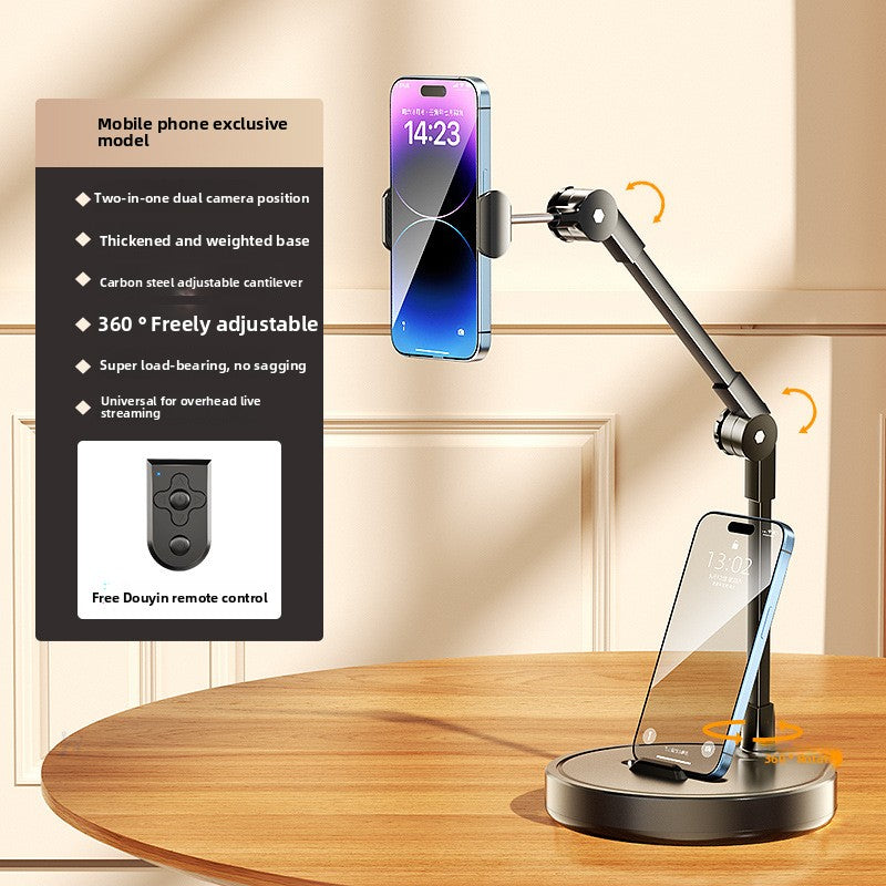 Adjustable Desktop Tablet Phone Stand with Holder for Live Streaming
