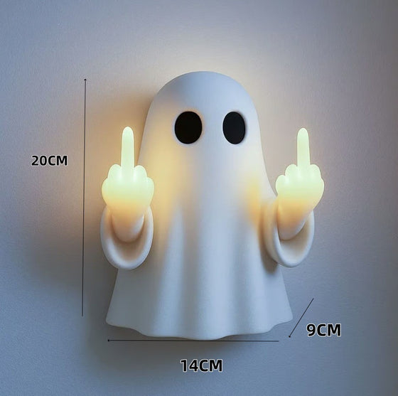 Halloween Ghost Middle Finger Glowing Night Light