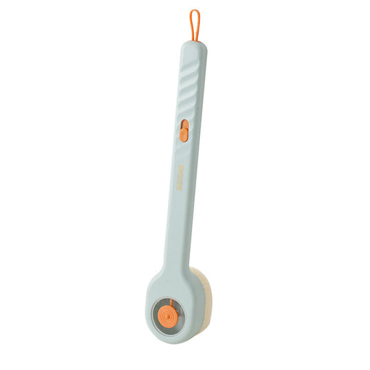 Press the bath brush