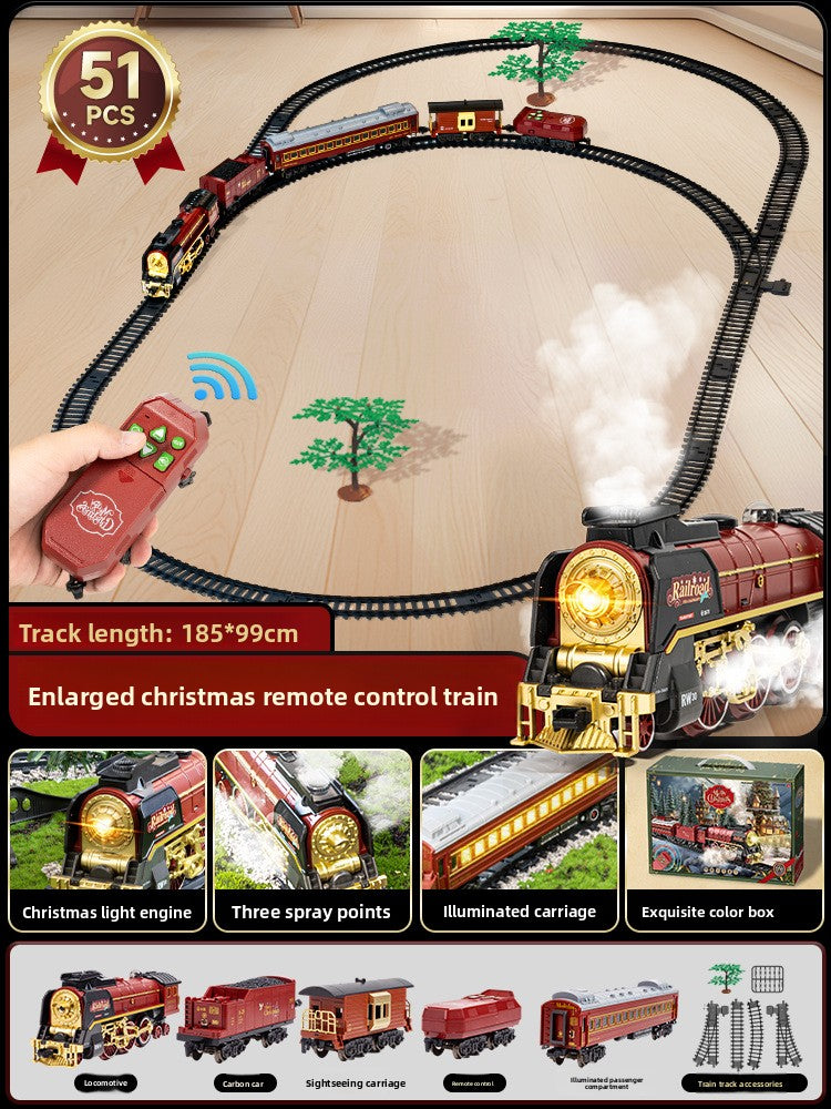 Christmas electric remote control train toy product image 7