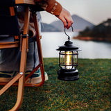 Retro Solar Rechargeable Camping Lantern