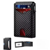 RFID Anti-Degaussing Aluminum Alloy Flip Card Holder