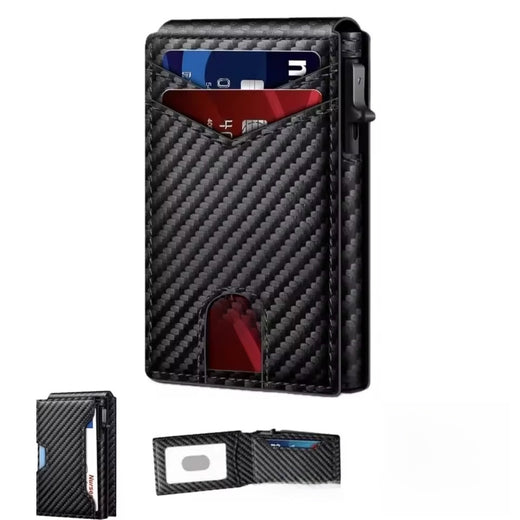 RFID Anti-Degaussing Aluminum Alloy Flip Card Holder