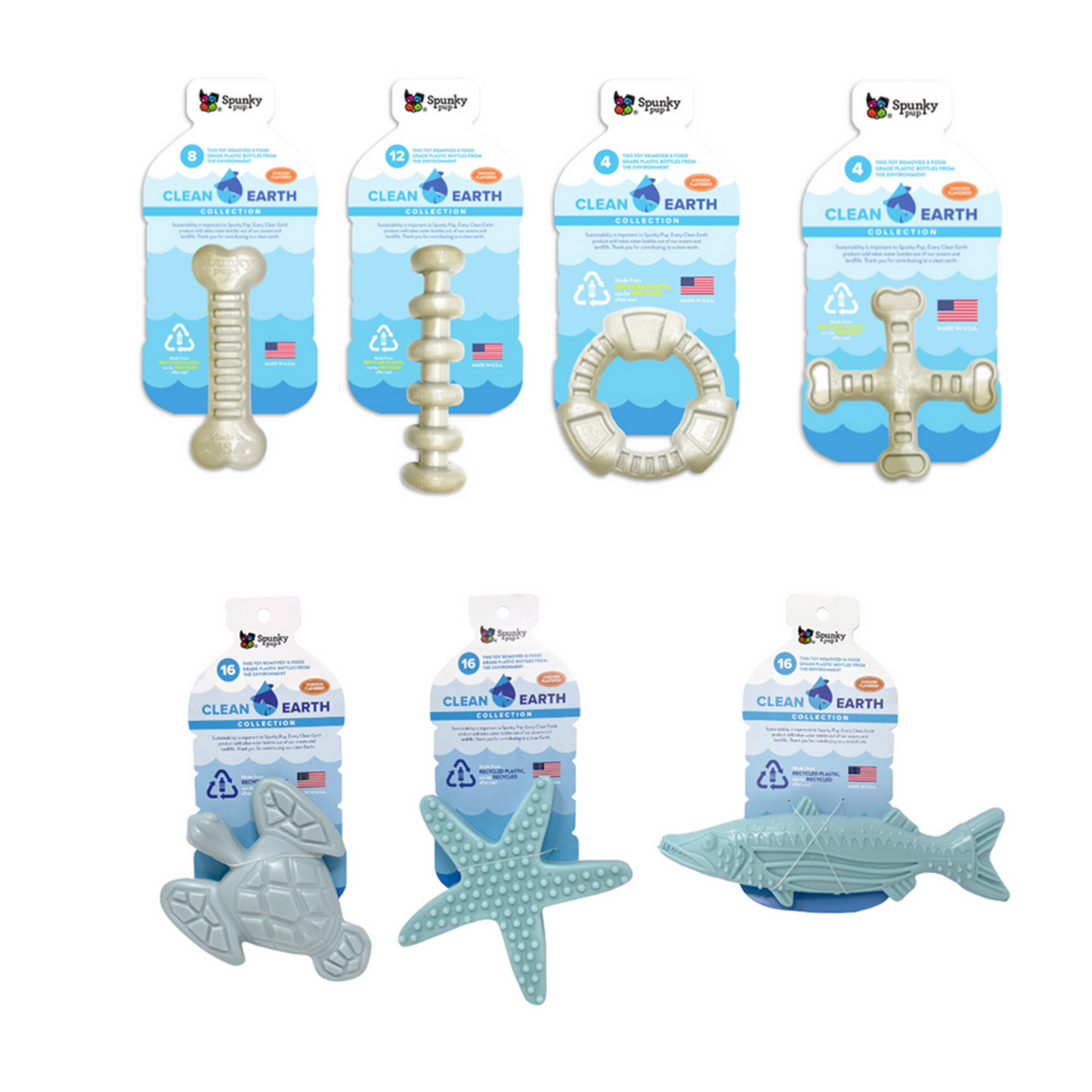 Spunky Pup Clean Earth Sustainable Hard Chews