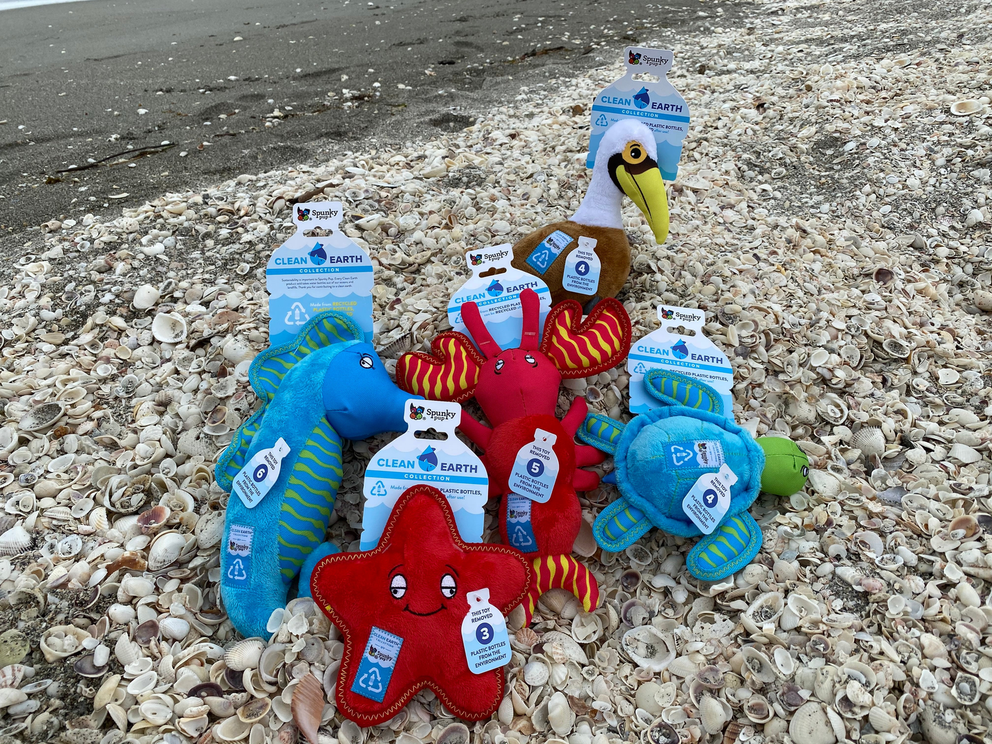 Spunky Pup Clean Earth Sustainable Plush Dog Toys