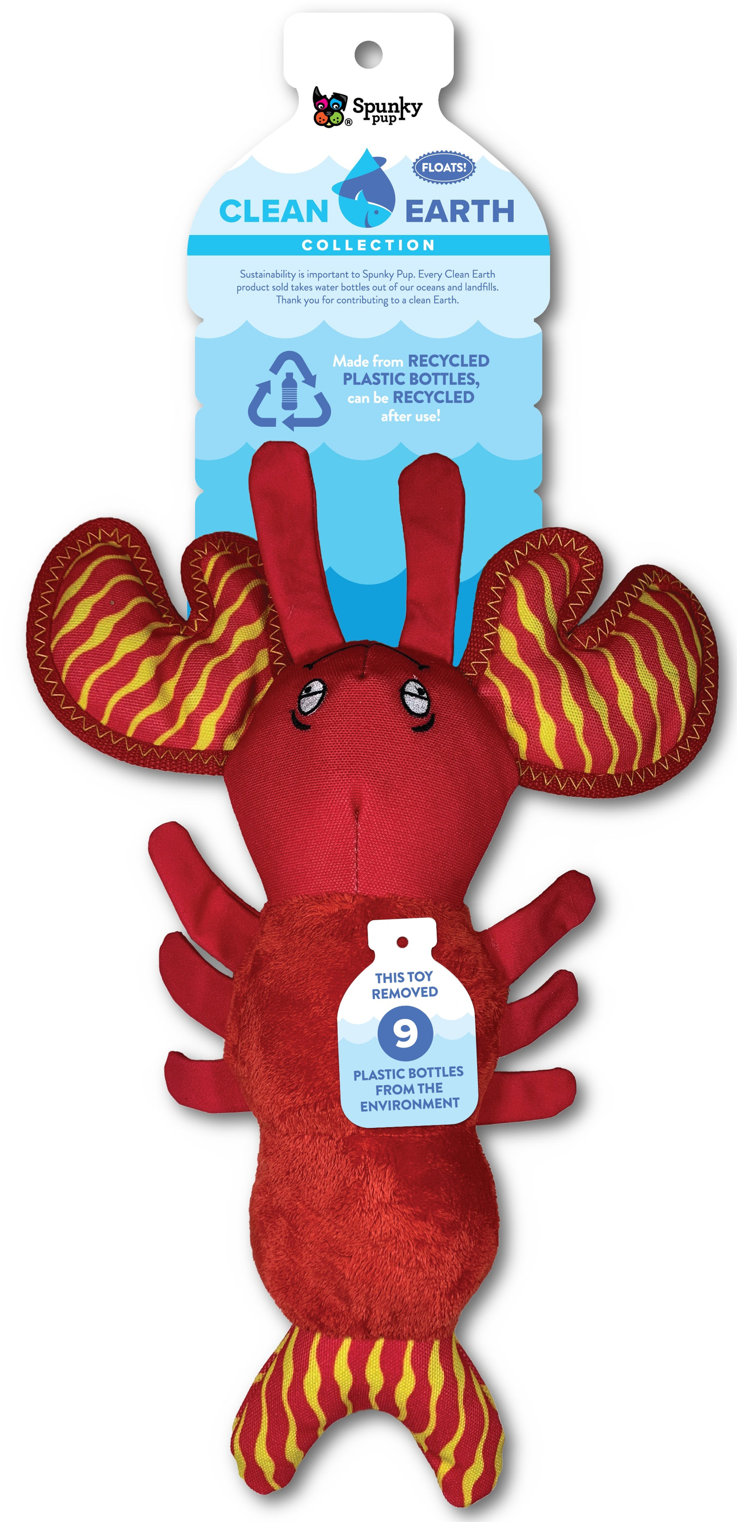 Spunky Pup Clean Earth Sustainable Plush Dog Toys