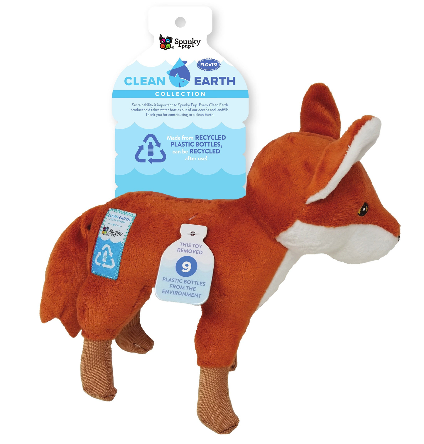Spunky Pup Clean Earth Sustainable Plush Dog Toys
