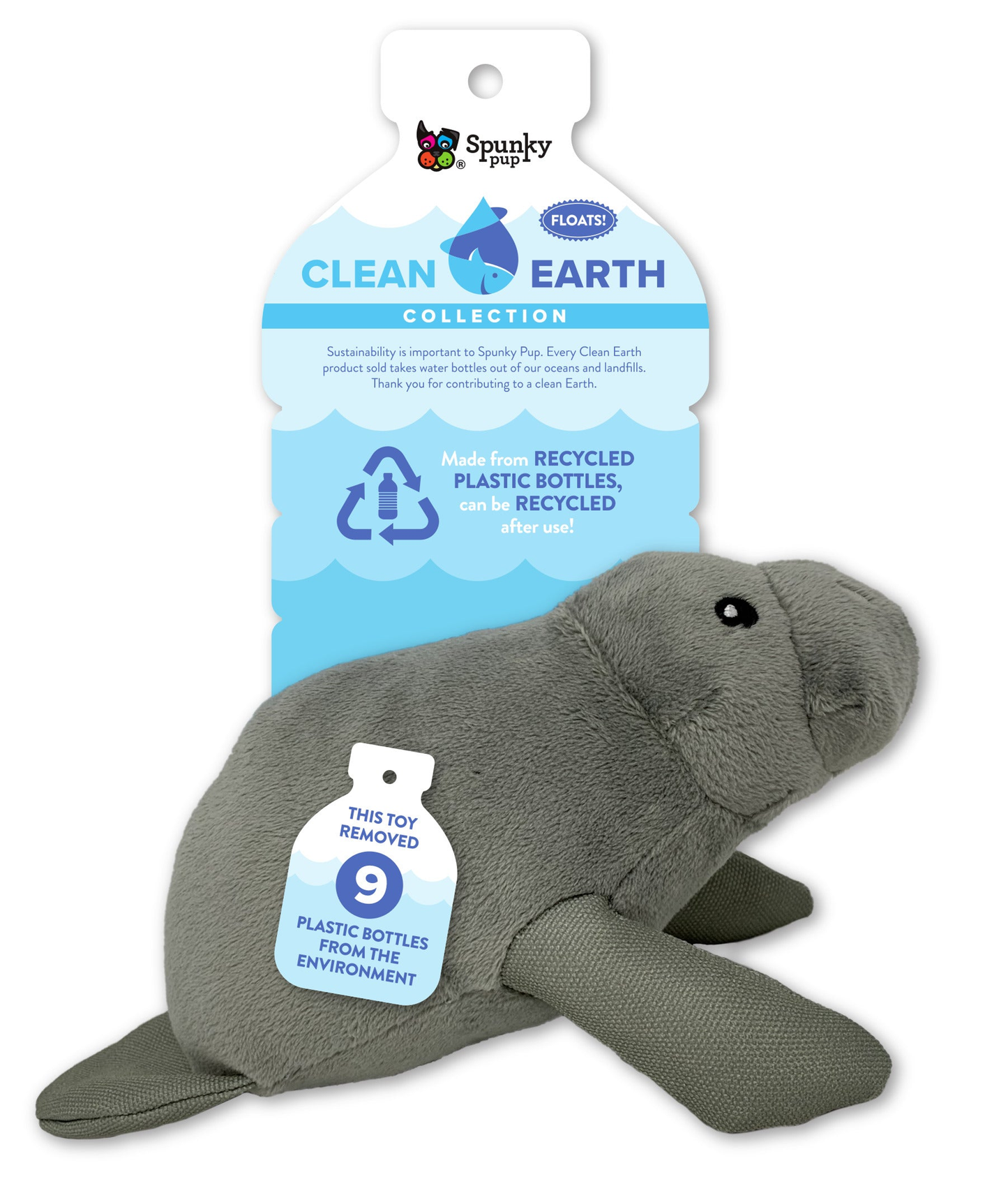 Spunky Pup Clean Earth Sustainable Plush Dog Toys