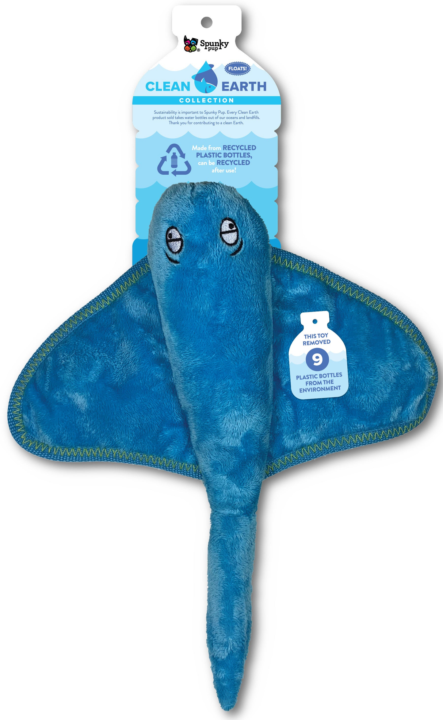 Spunky Pup Clean Earth Sustainable Plush Dog Toys