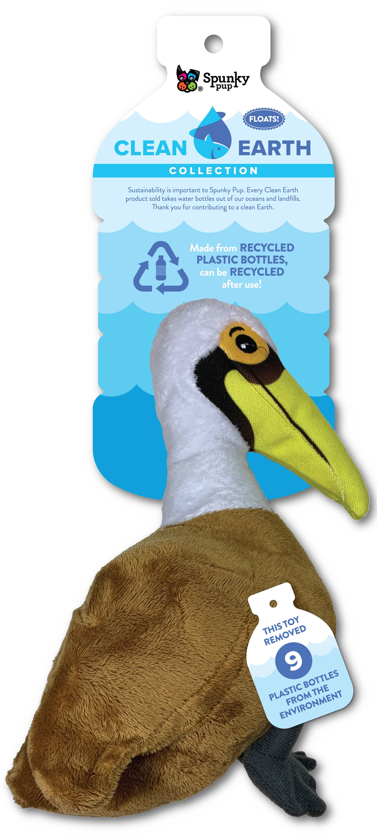 Spunky Pup Clean Earth Sustainable Plush Dog Toys