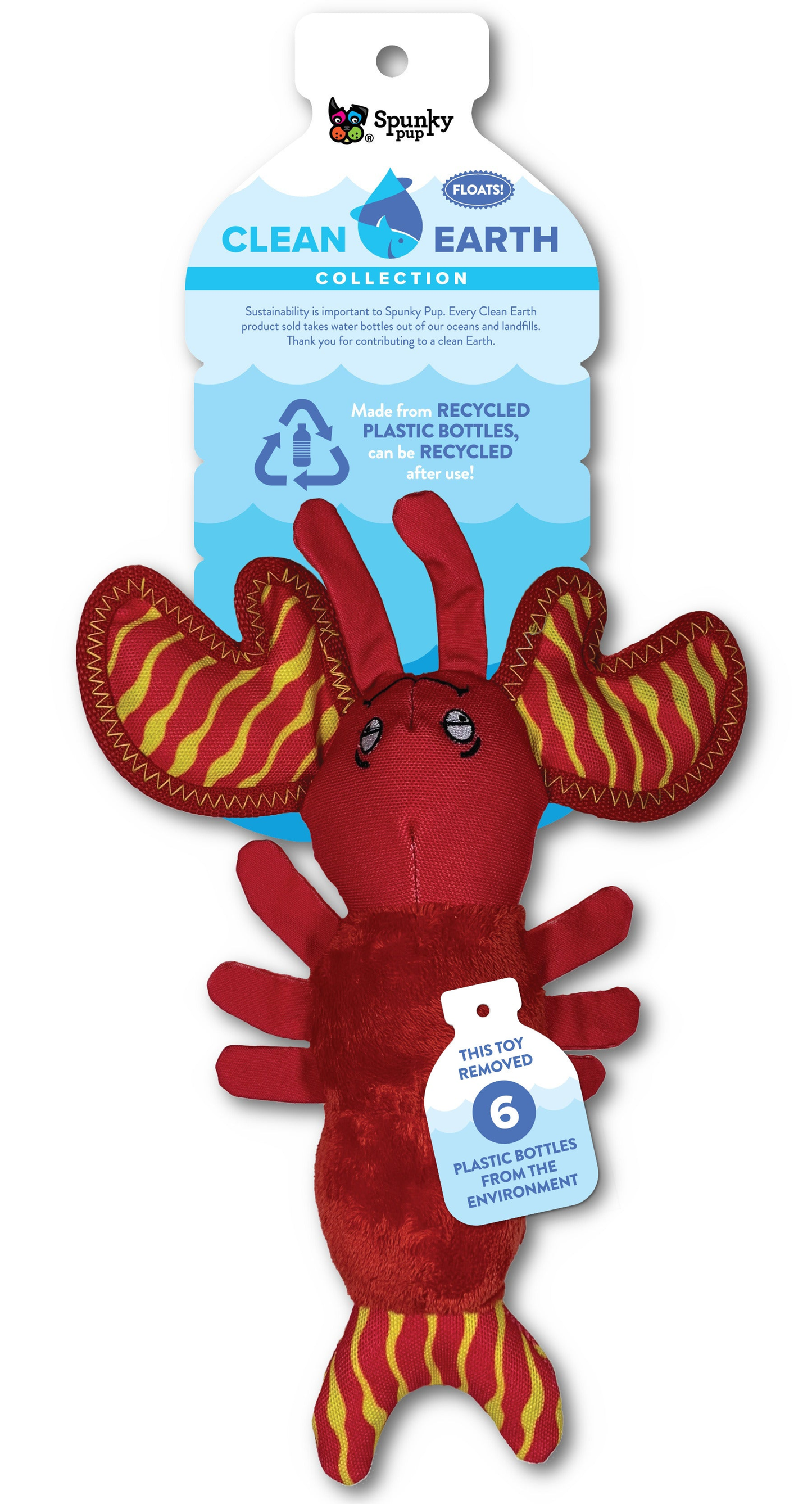 Spunky Pup Clean Earth Sustainable Plush Dog Toys