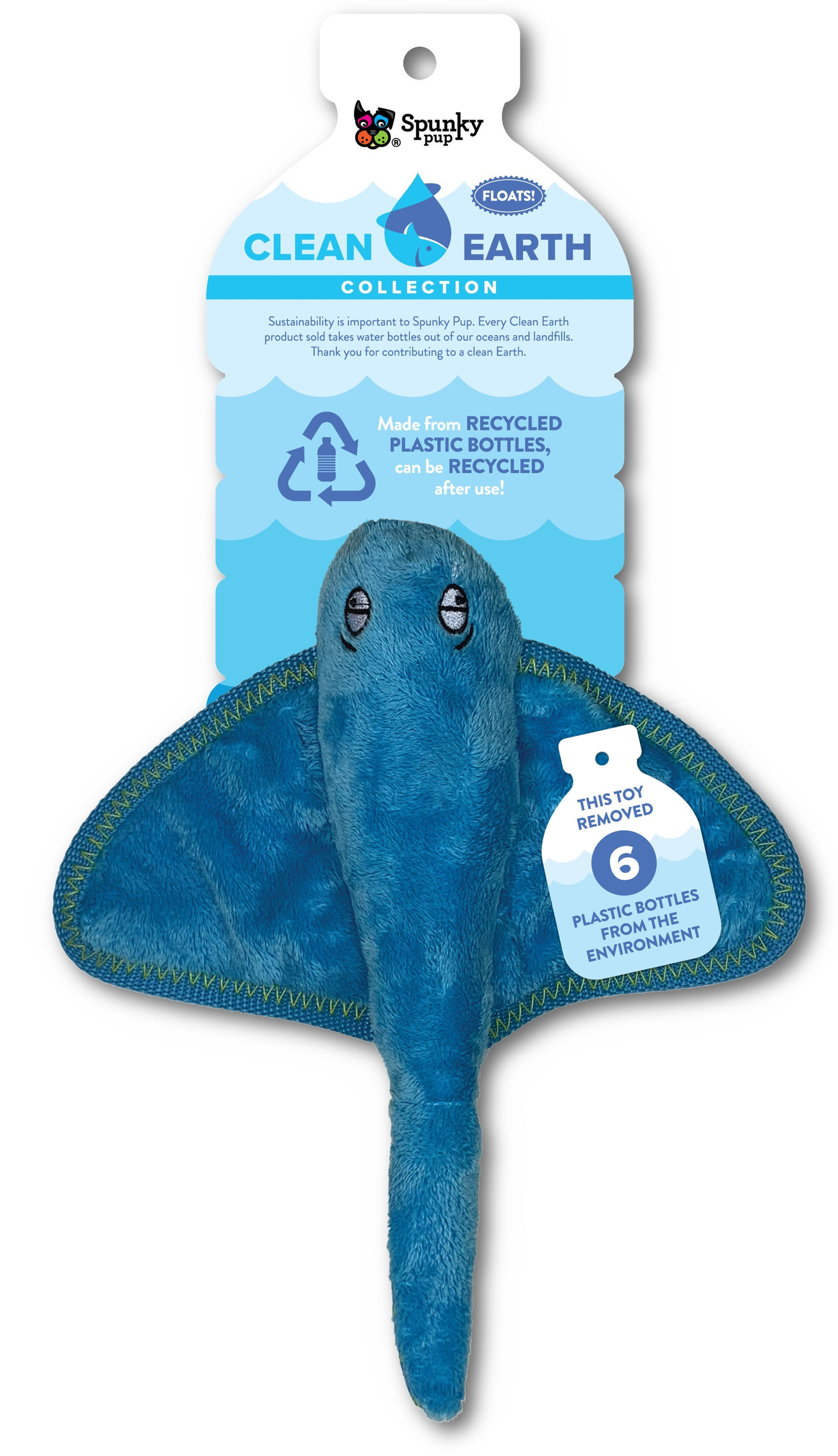 Spunky Pup Clean Earth Sustainable Plush Dog Toys
