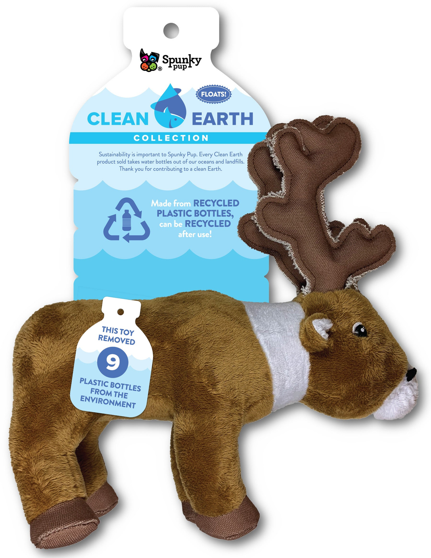 Spunky Pup Clean Earth Sustainable Plush Dog Toys