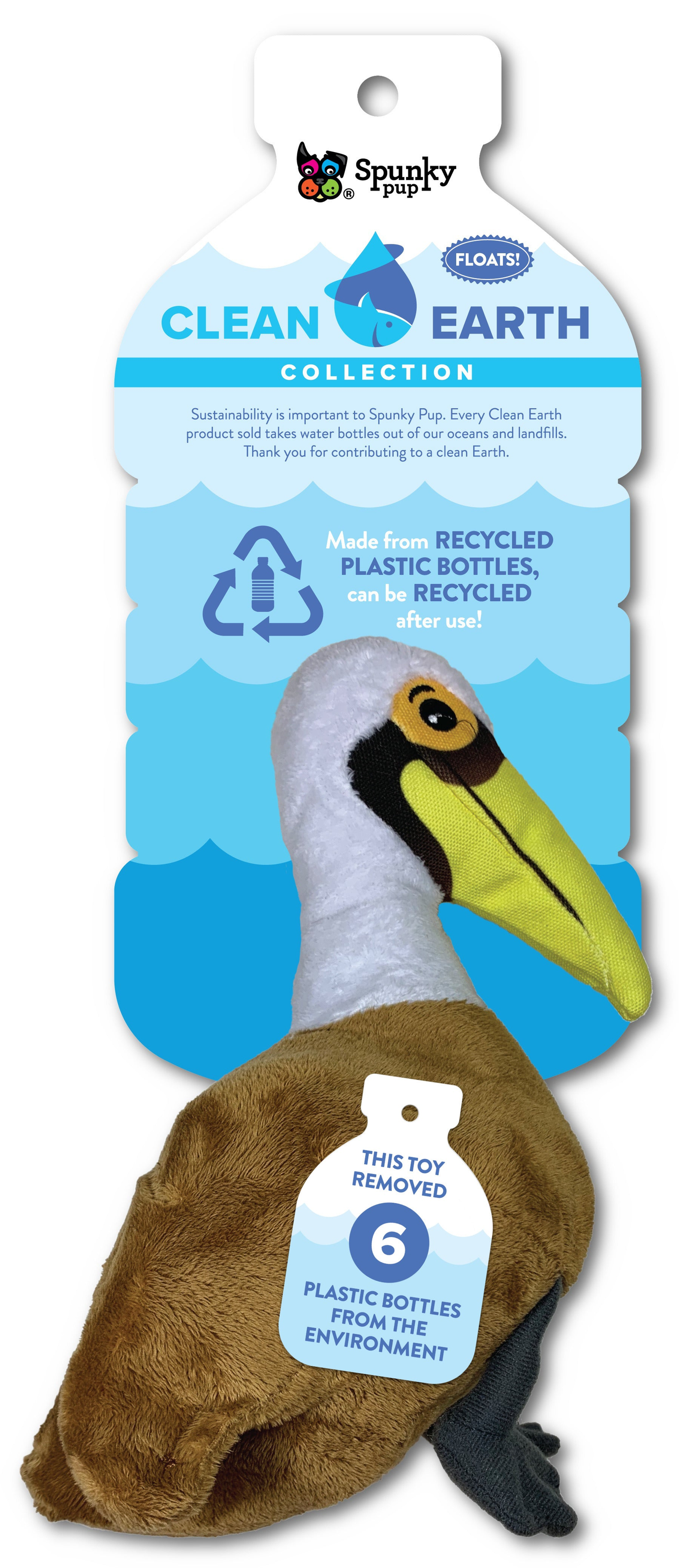 Spunky Pup Clean Earth Sustainable Plush Dog Toys