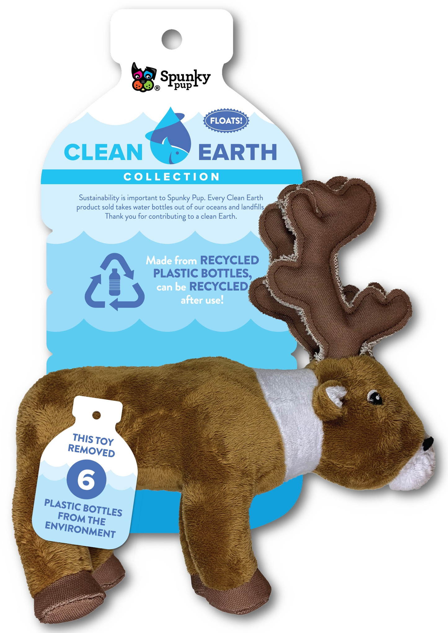 Spunky Pup Clean Earth Sustainable Plush Dog Toys