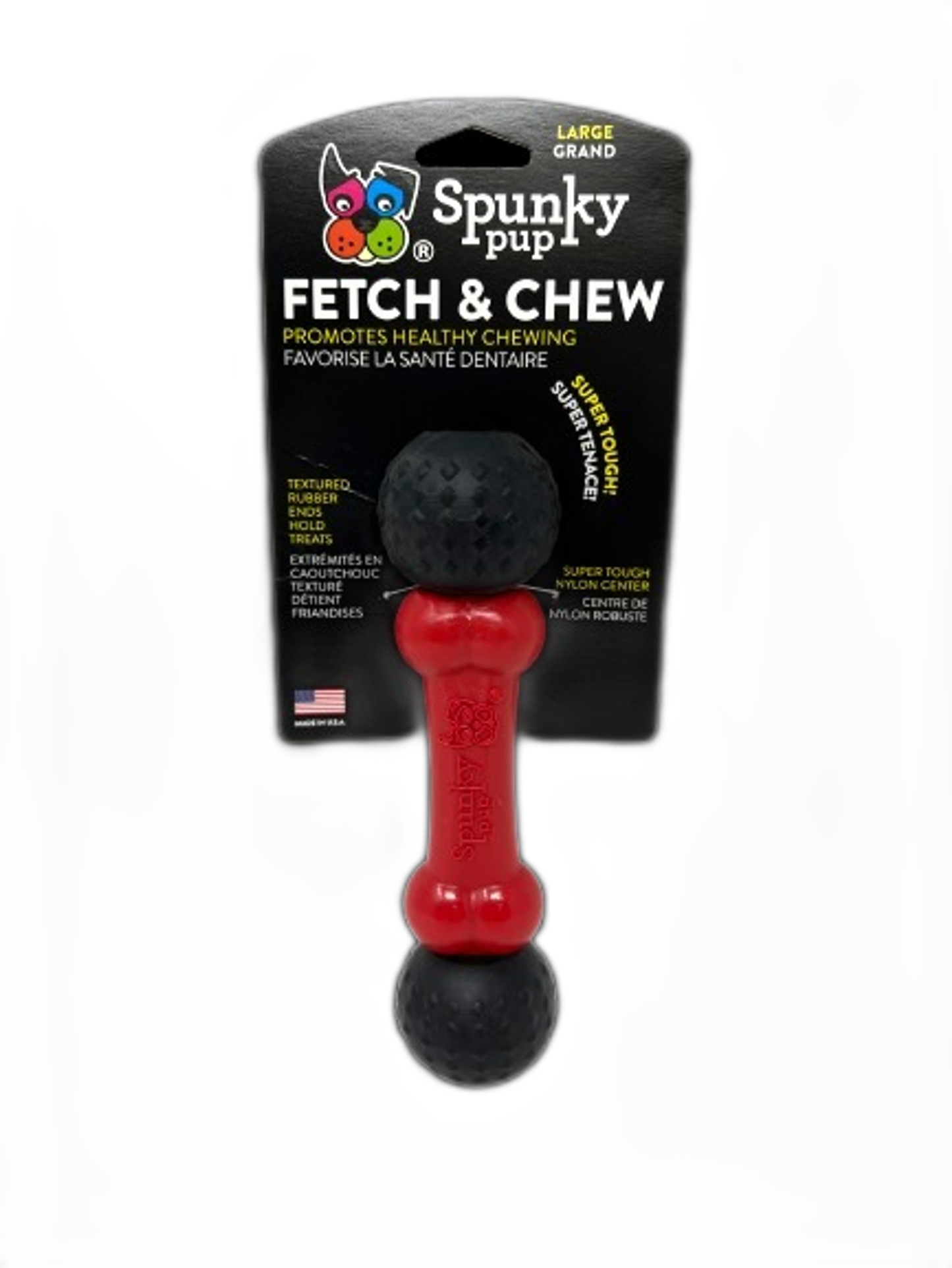 Spunky Pup Fetch & Chew Bone Dog Toy