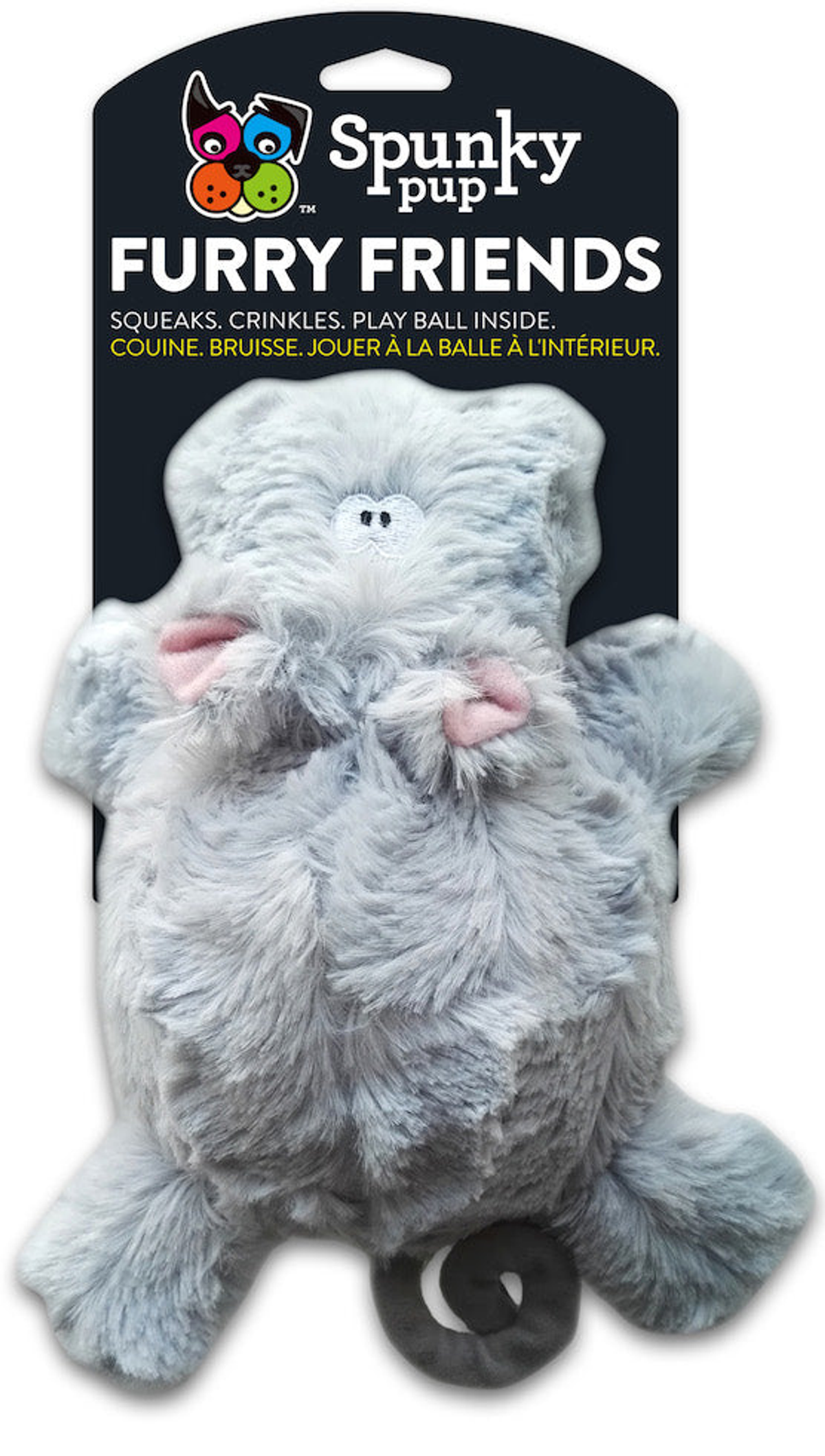 Spunky Pup Furry Friends Plush Dog Toys