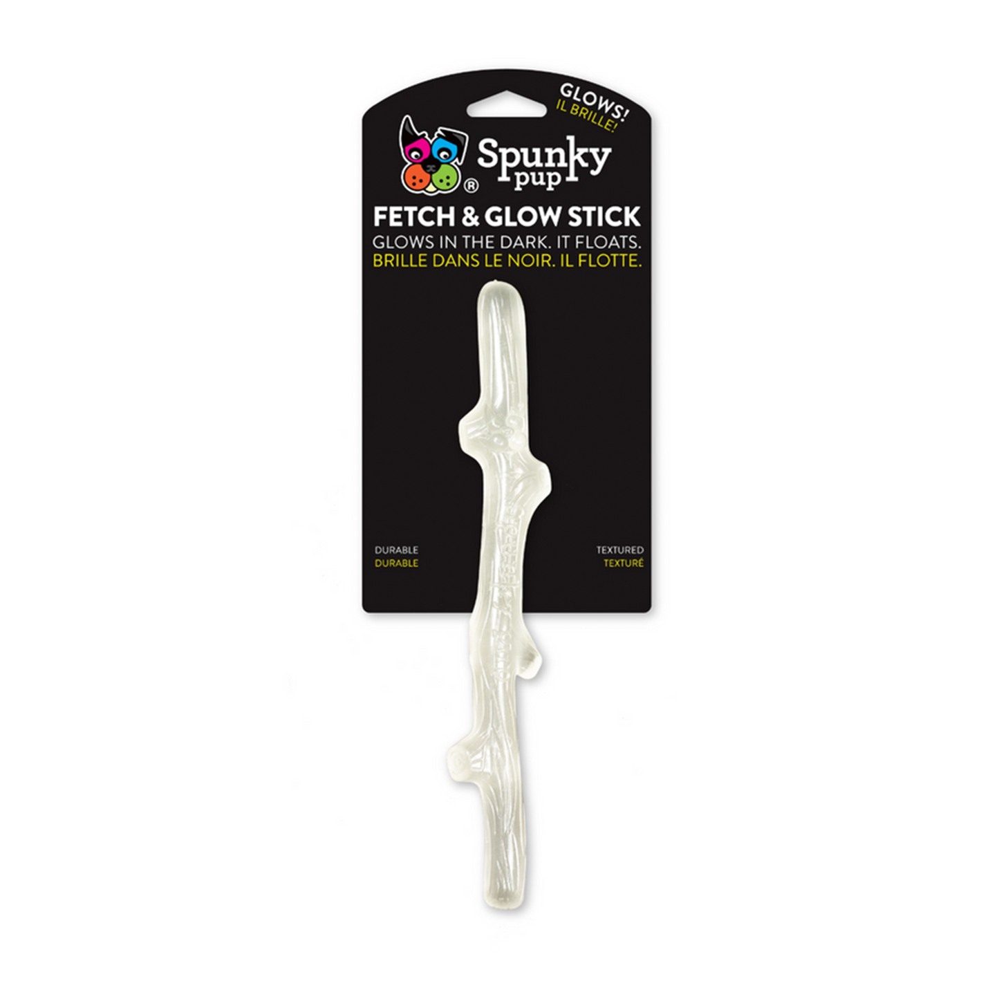 Spunky Pup Fetch & Glow Glow-in-the-Dark Dog Stick
