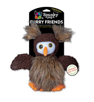 Spunky Pup Furry Friends Plush Dog Toys