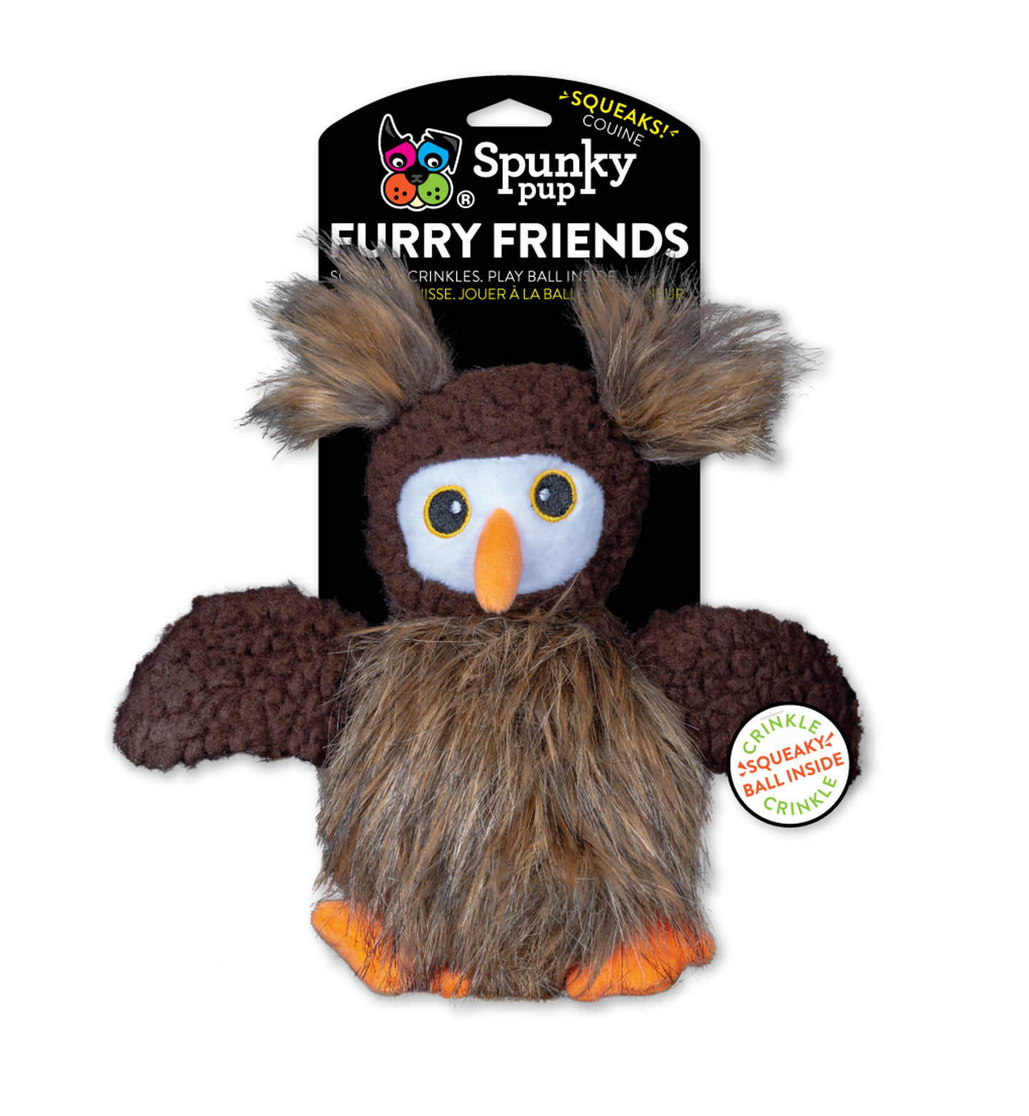 Spunky Pup Furry Friends Plush Dog Toys