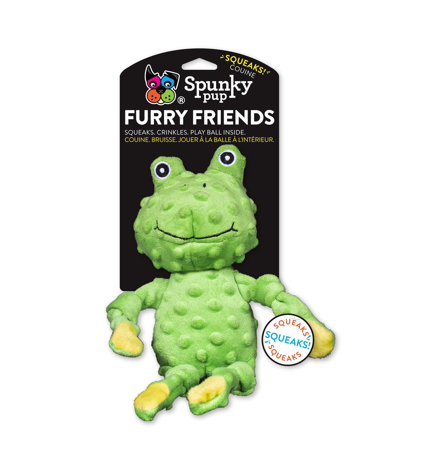 Spunky Pup Furry Friends Plush Dog Toys