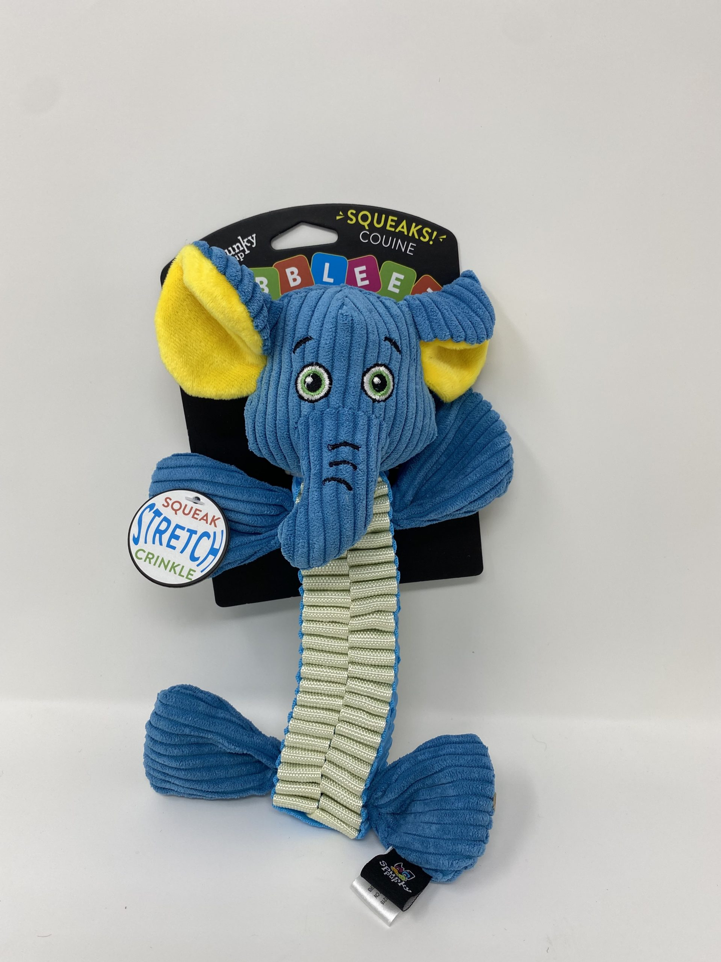 Spunky Pup Wibbleez Straight Plush Tug Dog Toy