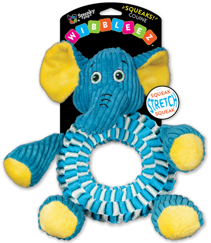 Spunky Pup Wibbleez Round Plush Tug Dog Toy