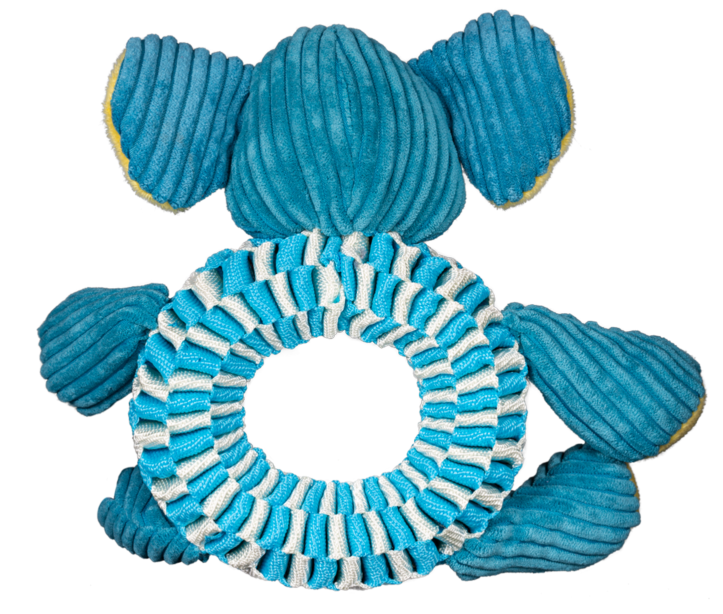Spunky Pup Wibbleez Round Plush Tug Dog Toy