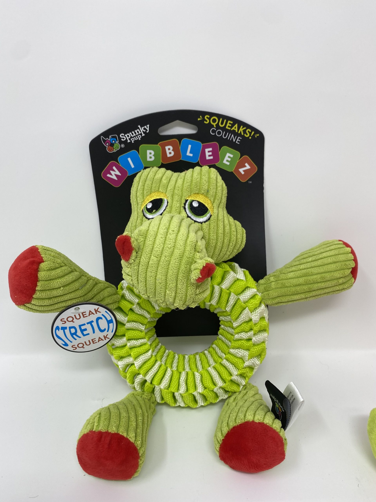Spunky Pup Wibbleez Round Plush Tug Dog Toy
