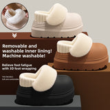 Warm Cotton Slippers with Removable Inner Cover