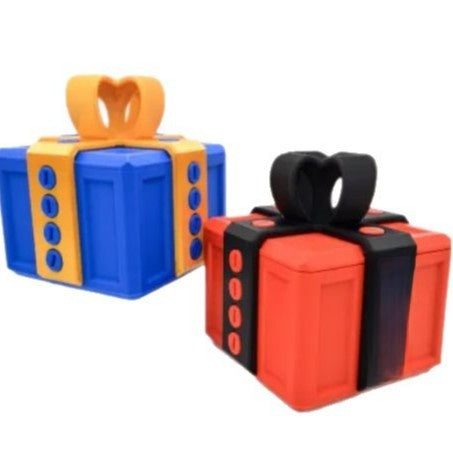 3D Printed Annoying Gift Box in Multiple Colors, blue gold