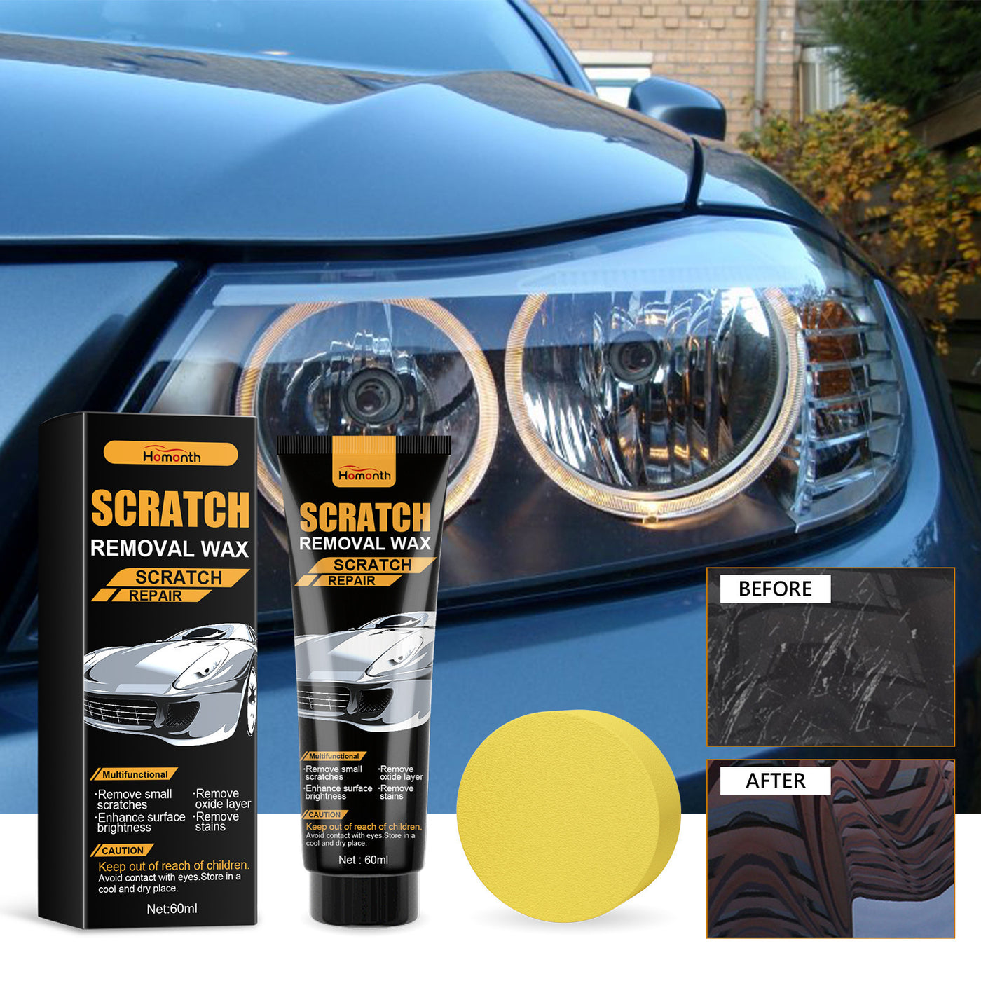 Car Scratch Removal Polish Cream