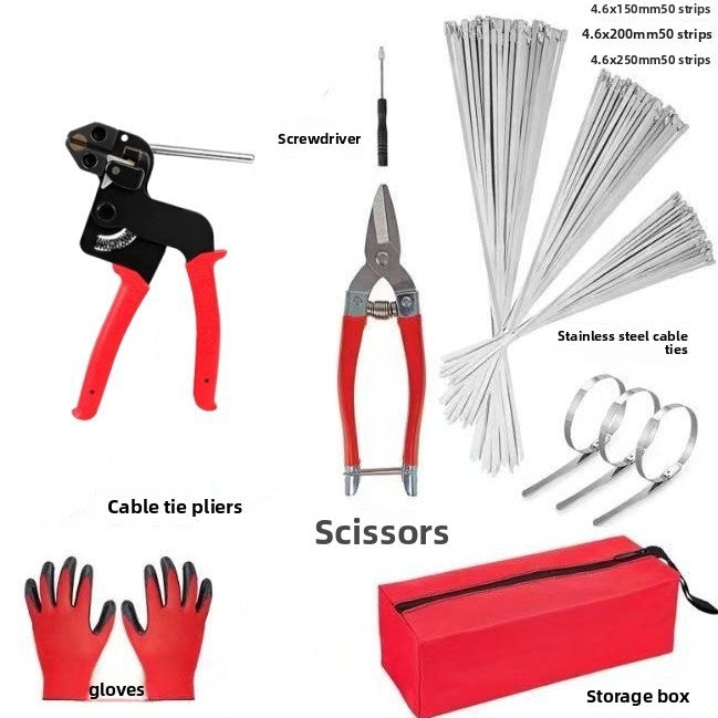 Self-locking Ribbon Clamp Tool