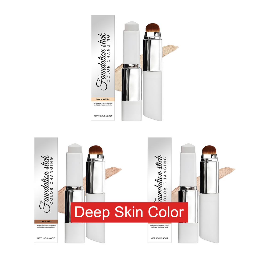 Two-in-One Color Changing Moisturizing Foundation Stick
