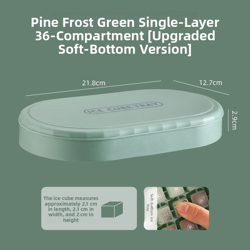 Silicone Ice Cube Tray with Soft Bottom