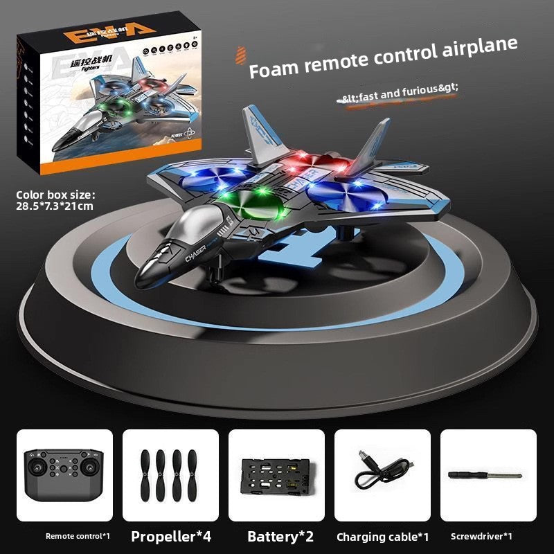 Foam Remote Control Drone Toy with LED Lights and Stunt Features product image 7